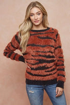 FUZZY ZEBRA SWEATER - MeadeuxFUZZY ZEBRA SWEATERSweaterMeadeux