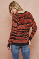 FUZZY ZEBRA SWEATER - MeadeuxFUZZY ZEBRA SWEATERSweaterMeadeux