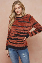 FUZZY ZEBRA SWEATER - MeadeuxFUZZY ZEBRA SWEATERSweaterMeadeux