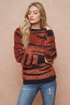 FUZZY ZEBRA SWEATER - MeadeuxFUZZY ZEBRA SWEATERSweaterMeadeux