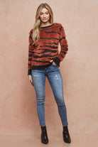 FUZZY ZEBRA SWEATER - MeadeuxFUZZY ZEBRA SWEATERSweaterMeadeux