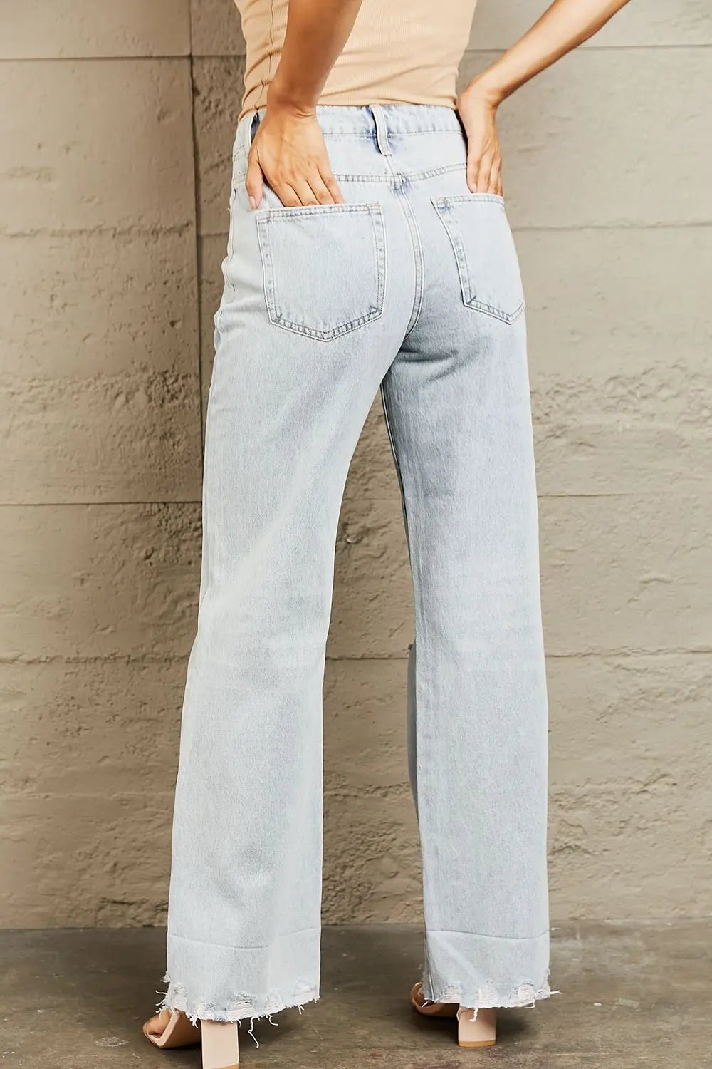HIGH WAISTED WIDE LEG TROUSERS LOOSE FIT JEANS - MeadeuxHIGH WAISTED WIDE LEG TROUSERS LOOSE FIT JEANSJeansMeadeux