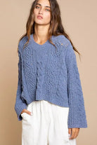 HOODED CROP KNIT SWEATER - MeadeuxHOODED CROP KNIT SWEATERSweaterMeadeux