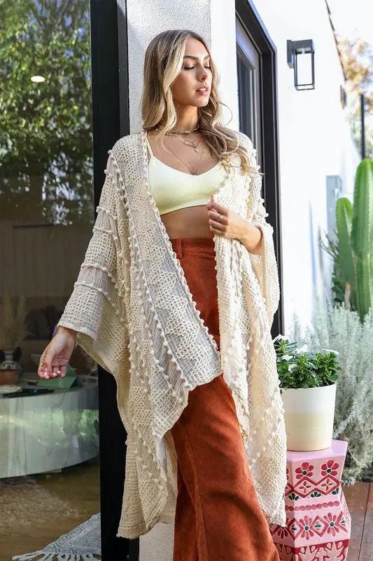 LITA LIGHTWEIGHT EMBROIDERED LACE KIMONO CARDIGAN - MeadeuxLITA LIGHTWEIGHT EMBROIDERED LACE KIMONO CARDIGANCardiganMeadeux