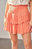 RUFFLE MINI SKIRT WITH SHORTS - MeadeuxRUFFLE MINI SKIRT WITH SHORTSSkirtsMeadeux