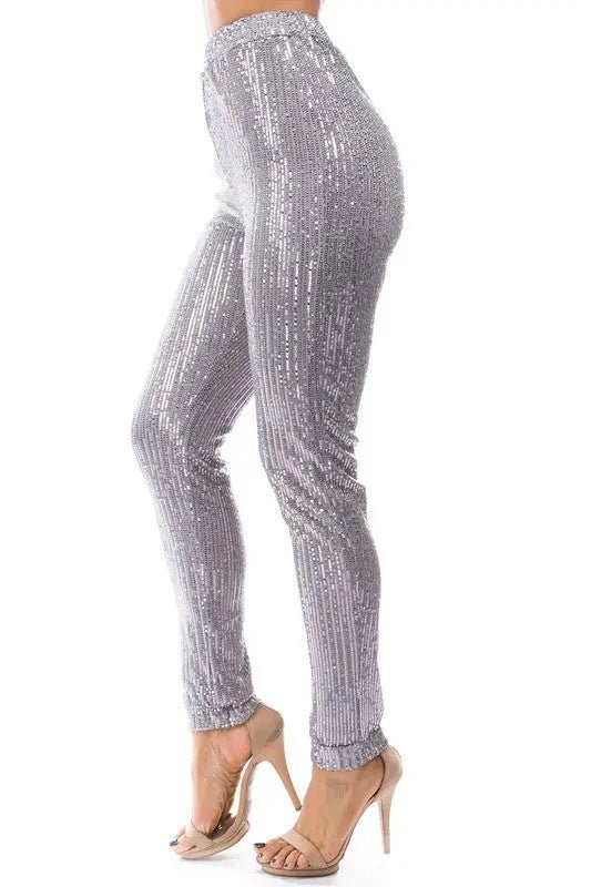 SEQUIN CASUAL PANTS - MeadeuxSEQUIN CASUAL PANTSBottomsMeadeux