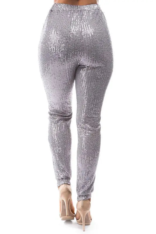 SEQUIN CASUAL PANTS - MeadeuxSEQUIN CASUAL PANTSBottomsMeadeux