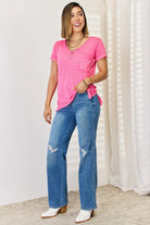 SOLID COLOR SHORT SLEEVE BASIC T-SHIRT - MeadeuxSOLID COLOR SHORT SLEEVE BASIC T-SHIRTTopsMeadeux