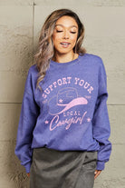 UPPORT YOUR LOCAL COWGIRL OVERSIZED CREWNECK SWEATSHIRT - MeadeuxUPPORT YOUR LOCAL COWGIRL OVERSIZED CREWNECK SWEATSHIRTSweaterMeadeux