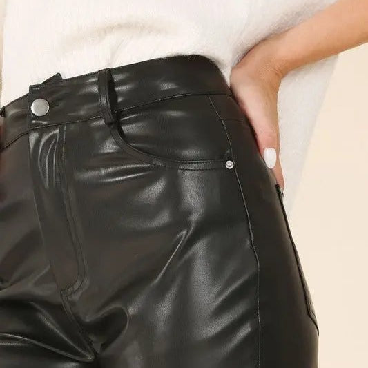 Vegan leather pants - MeadeuxVegan leather pantsBottomsMeadeux