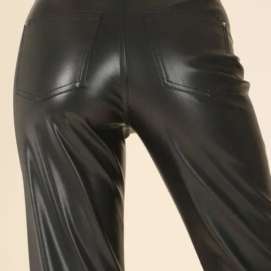 Vegan leather pants - MeadeuxVegan leather pantsBottomsMeadeux